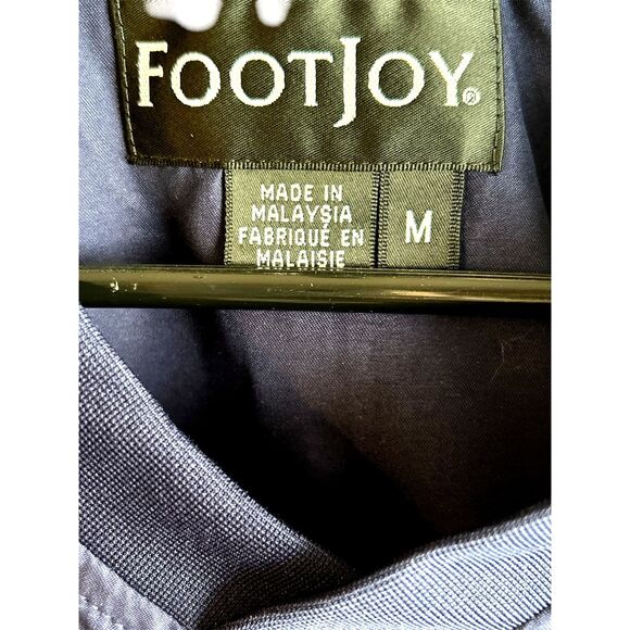 FootJoy Men's Navy-Blue V-neck Pullover Golf Windbreaker Rain‎ Jacket Size M. - Picture 5 of 6